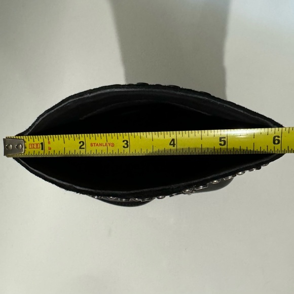 Free People Womens Jackson Studded Western Boot Bootie Black US 6 & 10 - Picture 11 of 12